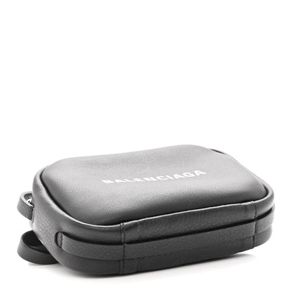 Balenciaga Calfskin Logo XS Everyday Camera Bag Black 4 of 9