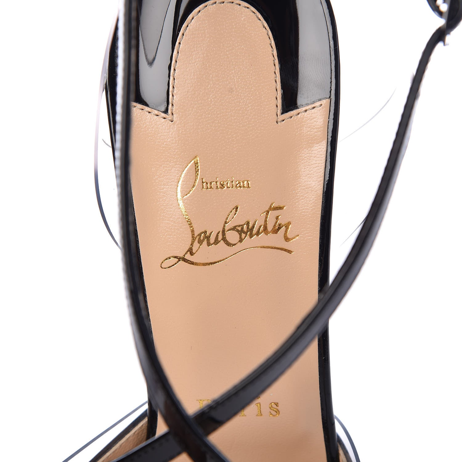 Christian Louboutin Patent PVC Cupidivipi 120 Platform Peep Toe Pumps 40 Black Transparent 5 of 8