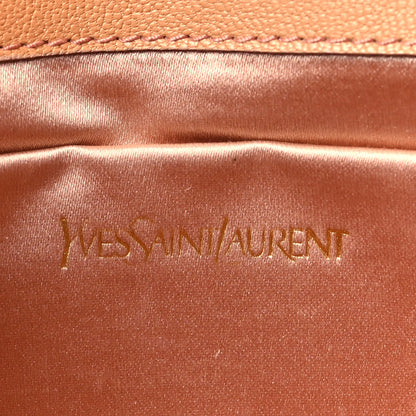Saint Laurent Textured Calfskin Monogram Large Belle De Jour Clutch Beige 6 of 8