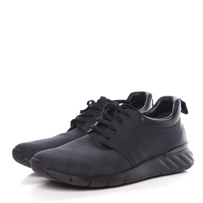 Louis Vuitton Calfskin Mesh Damier Fastlane Low Sneakers 10 Black 3 of 13
