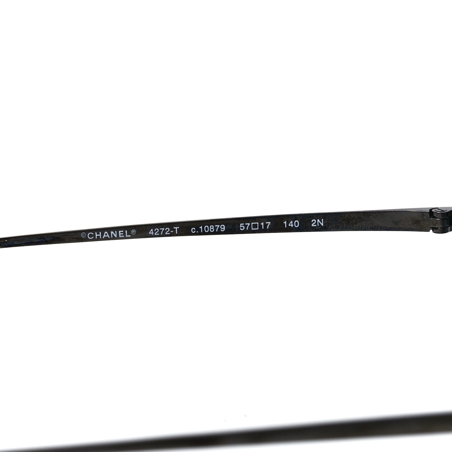 Chanel Titanium CC Pilot Aviator Sunglasses 4272-T Silver 5 of 8
