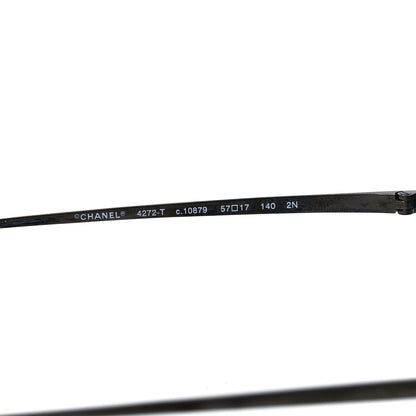 Chanel Titanium CC Pilot Aviator Sunglasses 4272-T Silver 5 of 8