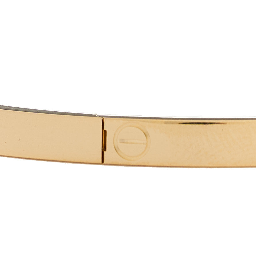 18K Yellow Gold Small LOVE Bracelet 17