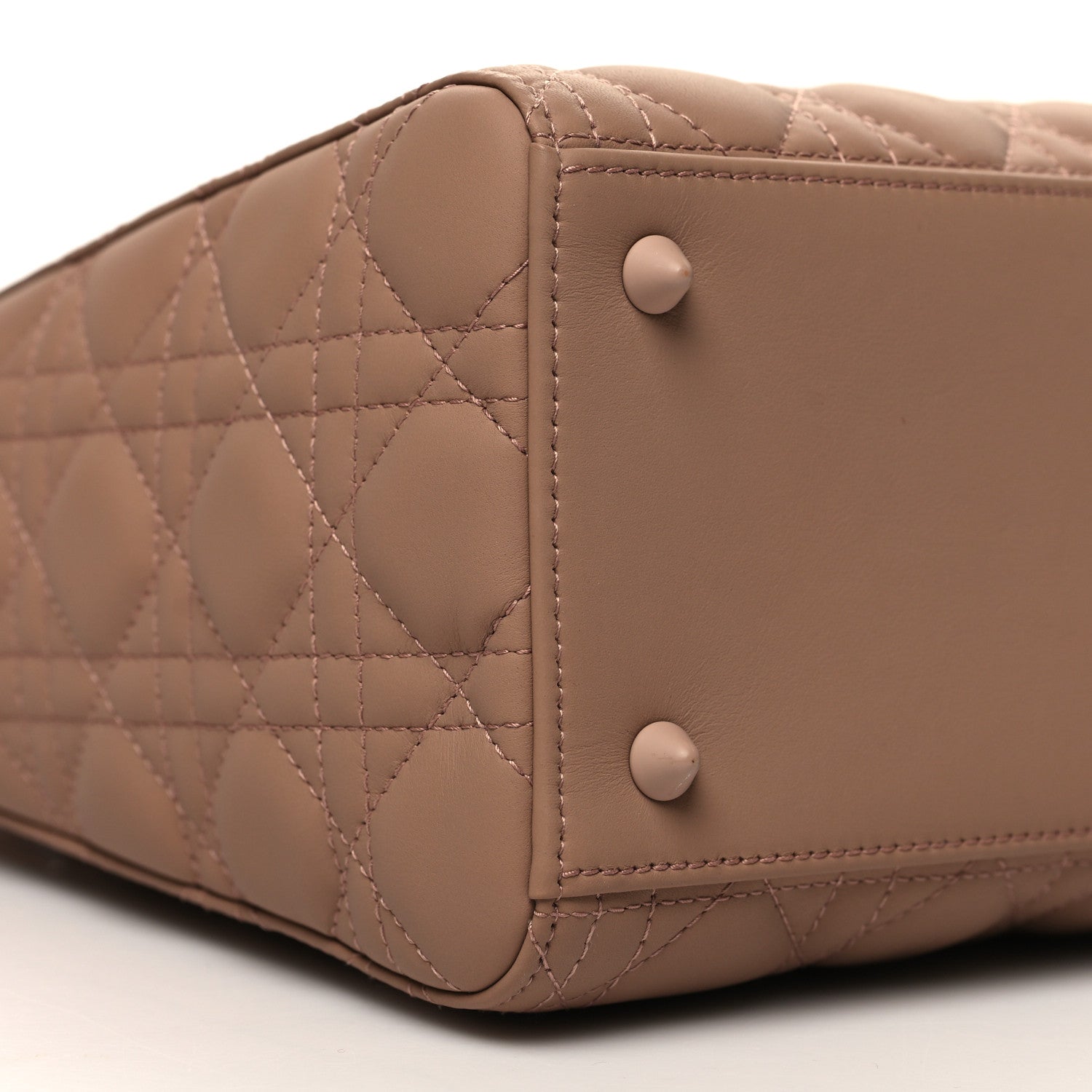 Christian Dior Ultra Matte Calfskin Cannage Medium Lady Dior Beige 9 of 10