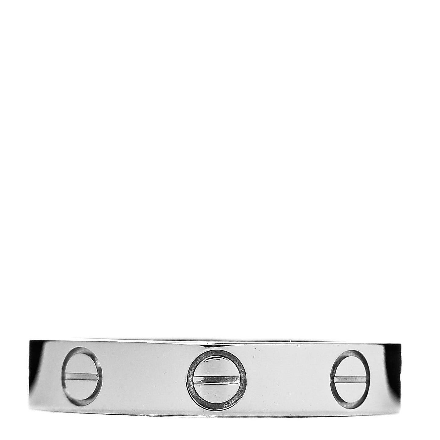 18K White Gold 3.5mm LOVE Wedding Band Ring 52 6