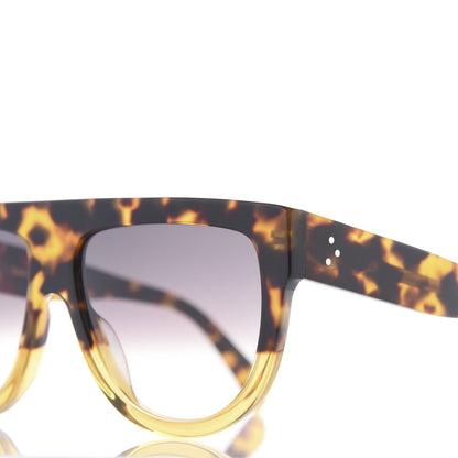 Celine Acetate Aviator Sunglasses CL40001l Havana 7 of 7