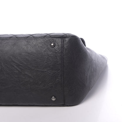 Chanel Crumpled Lambskin Quilted Large Tote Black 11 of 14
