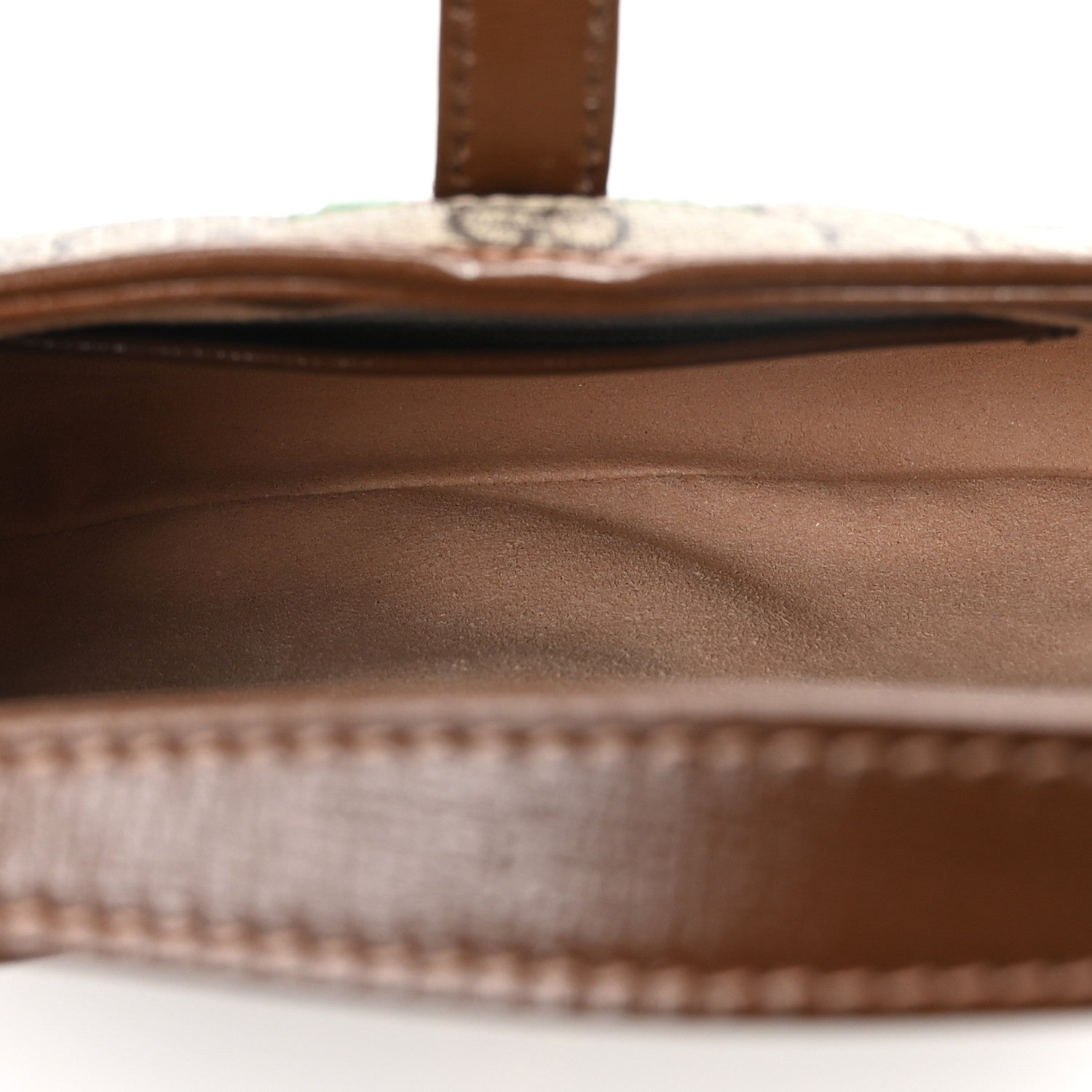 Gucci GG Supreme Monogram Azalea Calfskin Web Mini Jackie 1961 Hobo Beige Ebony Brown Sugar 5 of 10