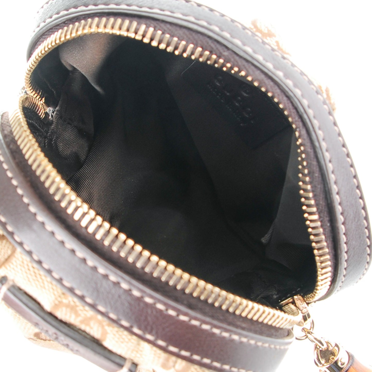 Monogram Medium Bamboo Cosmetic Case Dark Brown