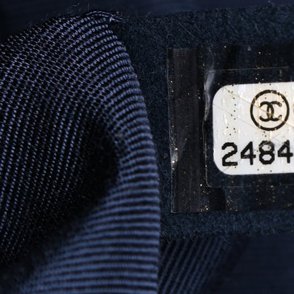 Chanel Caviar Chevron Quilted Medium Boy Flap Navy 7 of 11