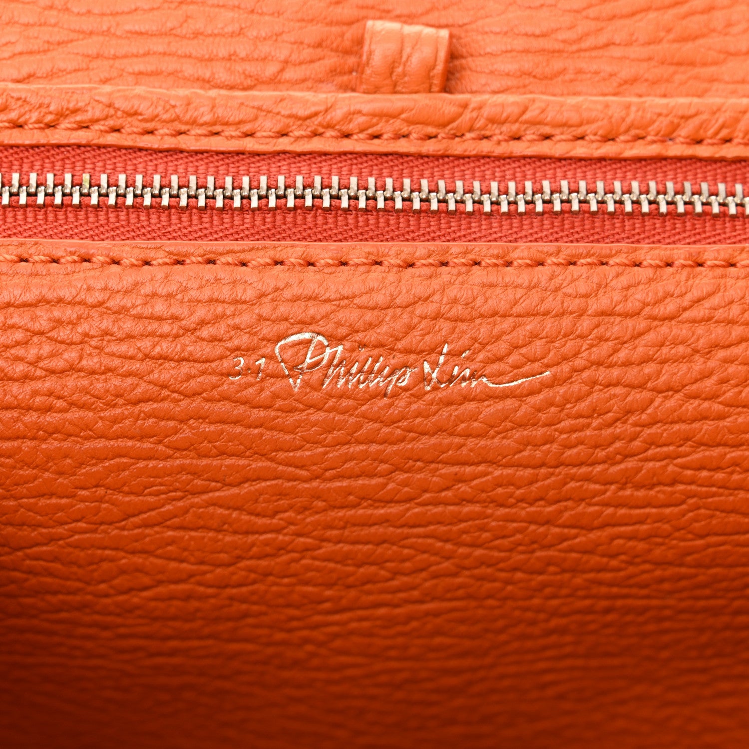 3.1 Phillip Lim Textured Calfskin Pashli Backpack Orange 6 of 14