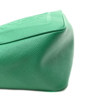 Prada Saffiano Lux Triangle Shoulder Bag Mango 8 of 9