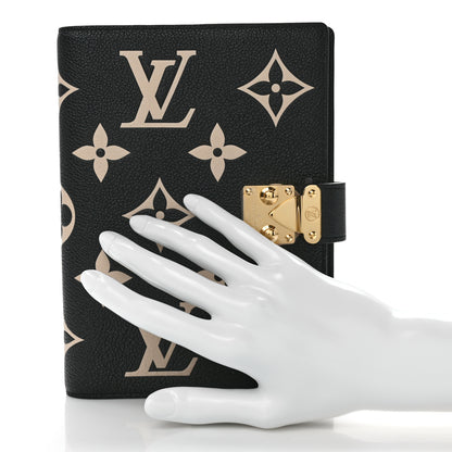 Louis Vuitton LOUIS VUITTON Empreinte Monogram Giant Paul Notebook Cover MM Black Beige 2 of 7