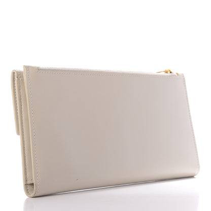 Saint Laurent Smooth Shiny Calfskin Monogram Uptown Wallet Crema Soft 3 of 12