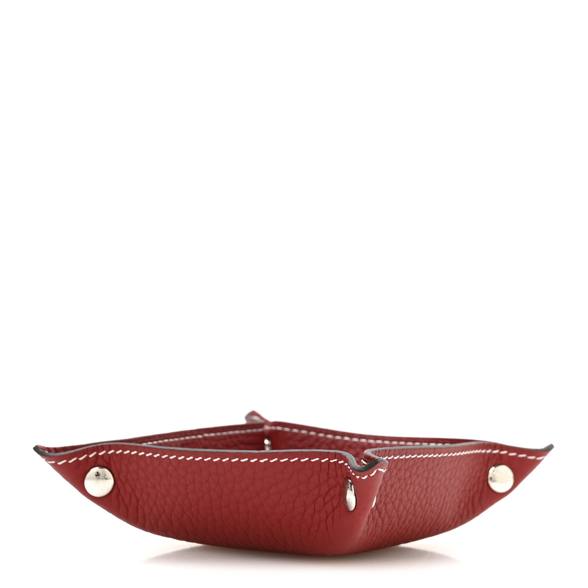 Hermes Taurillon Mini Mises et Relances Evelyne Change Tray Rouge H 4 of 7