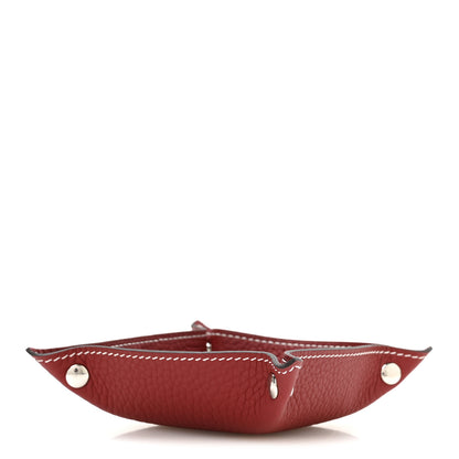 Hermes Taurillon Mini Mises et Relances Evelyne Change Tray Rouge H 4 of 7