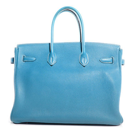 Hermes Togo Birkin 35 Blue Jean 20 of 23