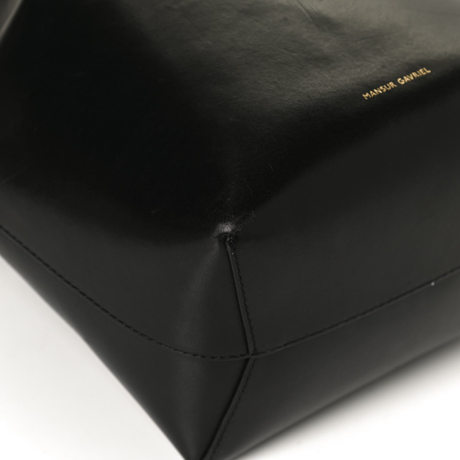 Mansur Gavriel Saffiano Mini Bucket Bag Black 11 of 12