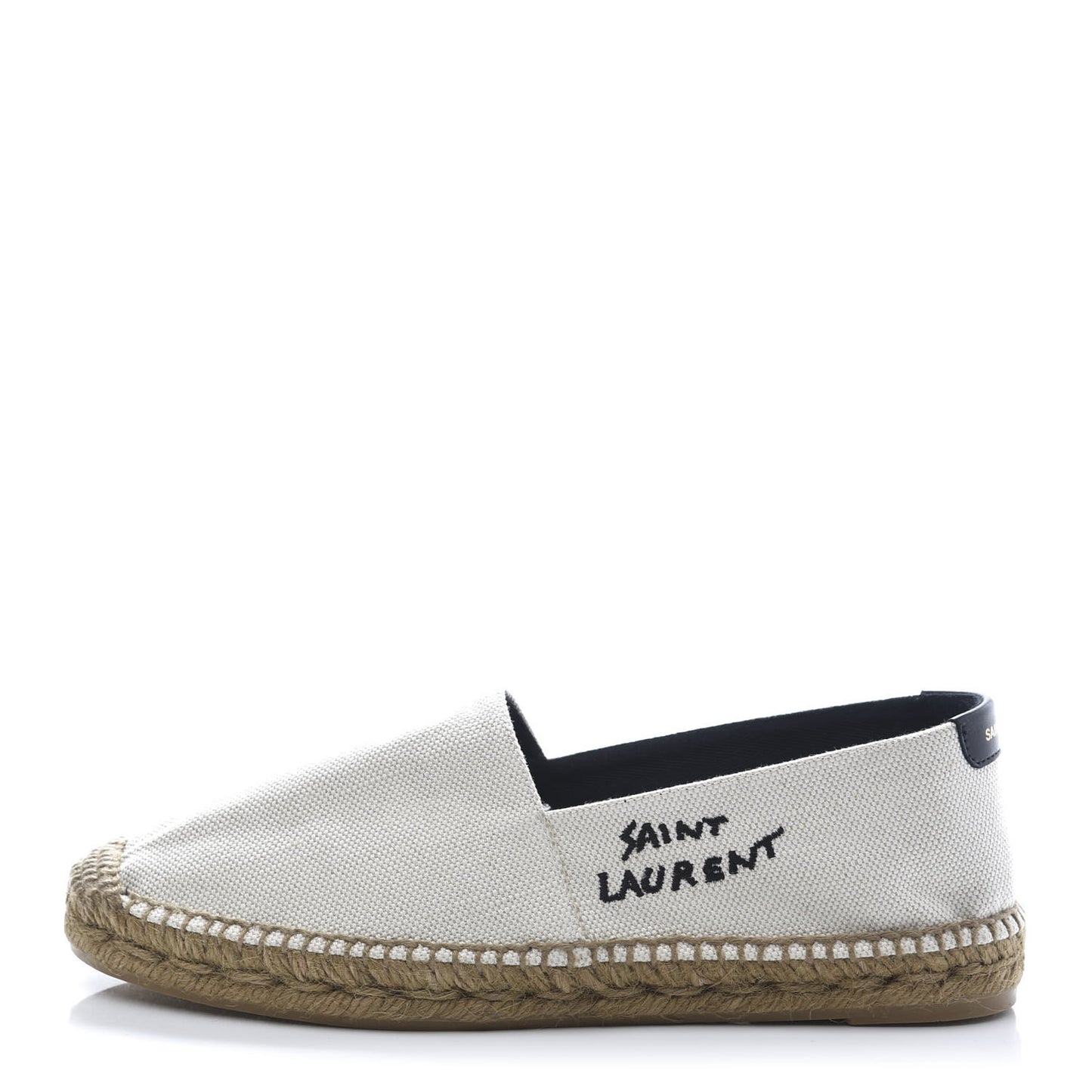 Canvas Nappa Elba Light Logo Embroidered Espadrilles 37 Panna