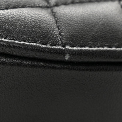 Chanel Lambskin Quilted CC In Love Heart Clutch With Chain Black 11 of 12
