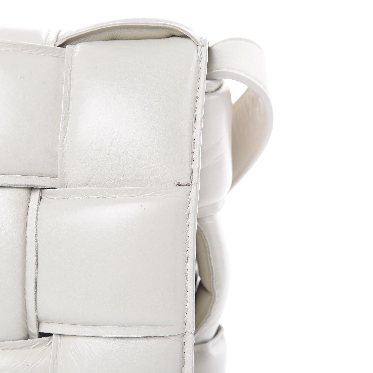 Bottega Veneta Paper Calfskin Maxi Intreccio Padded Cassette Crossbody Bag White 13 of 13
