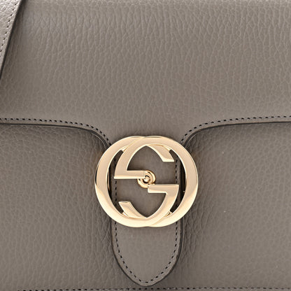 Gucci Dollar Calfskin Small Interlocking G Shoulder Bag Loess 8 of 10