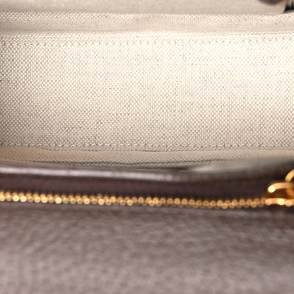 Gucci Monogram Jumbo GG Textured Dollar Calfskin Web Small Bamboo 1947 Top Handle Bag Camel Ebony New Acero 6 of 11