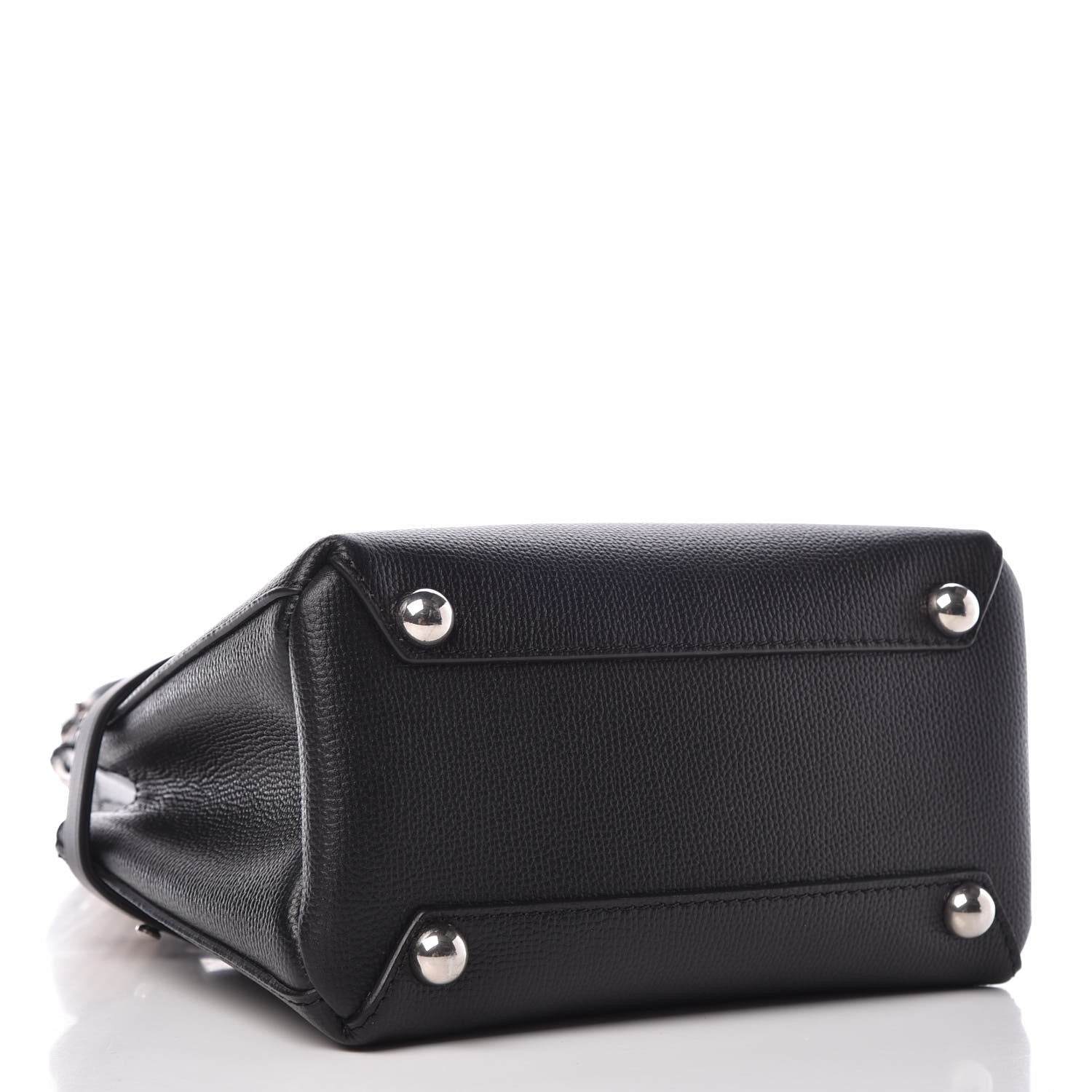 Burberry Grainy Calfskin House Check Baby Banner Tote Black 1 of 19
