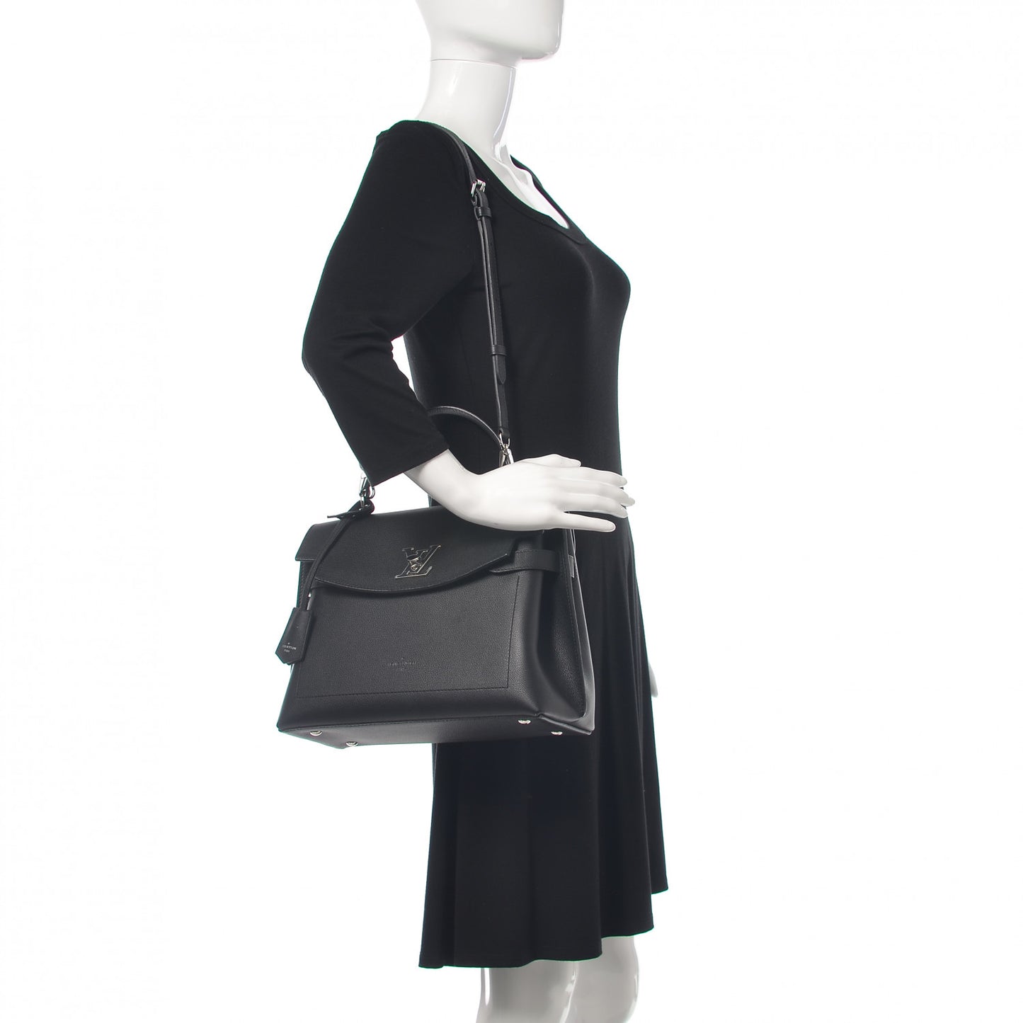 Soft Calfskin Lockme Ever Black