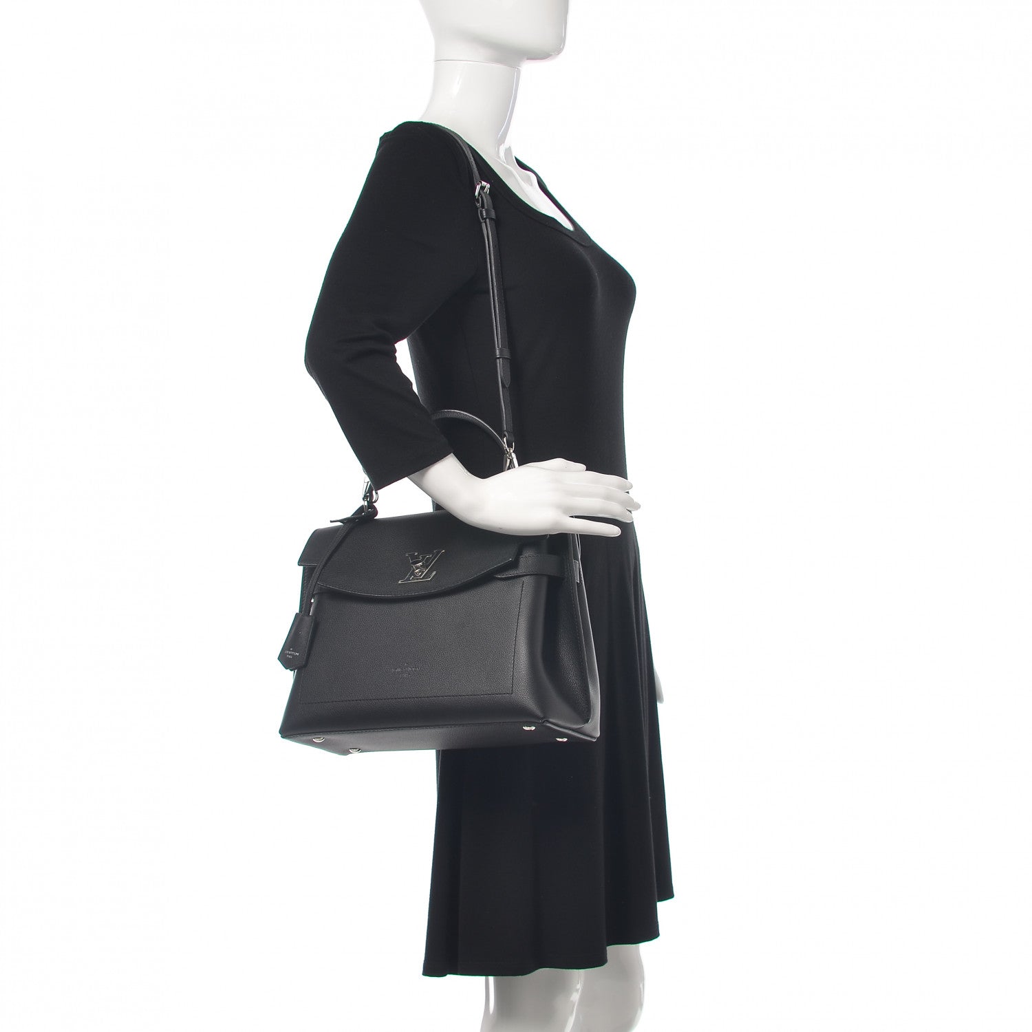 Louis Vuitton Soft Calfskin Lockme Ever Black 2 of 9