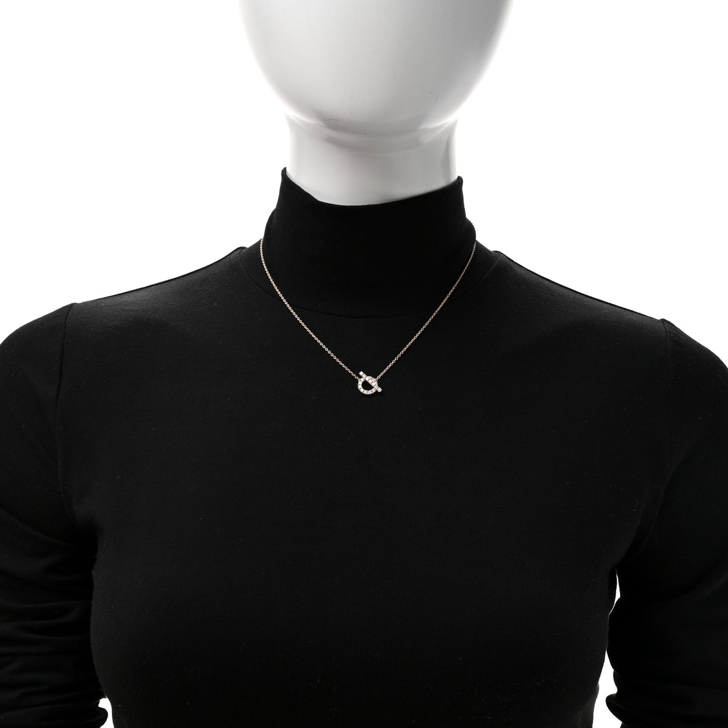 18K Rose Gold Diamond Finesse Pendant Necklace