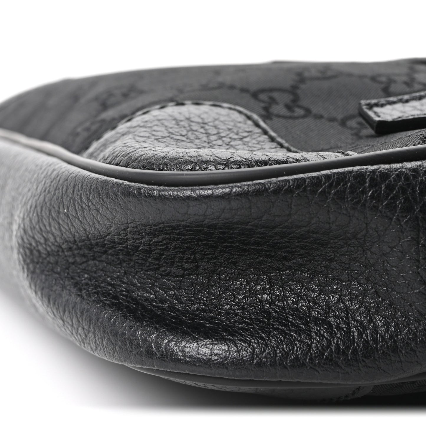 Nylon Monogram Belt Bag Black