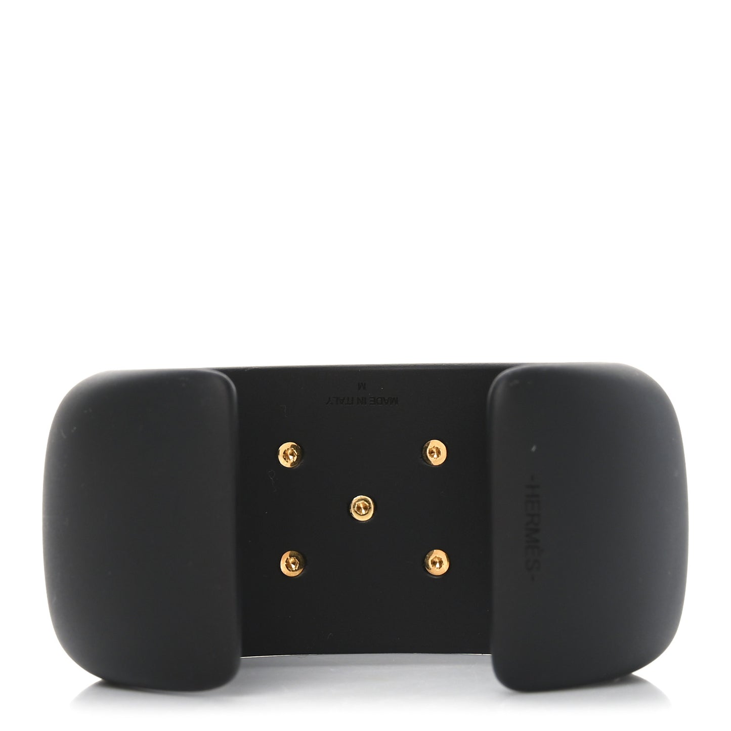 Pearwood Medor Wide Cuff Bracelet M Black