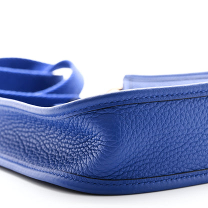 Hermes Taurillon Clemence Evelyne TPM Bleu Royal 9 of 11