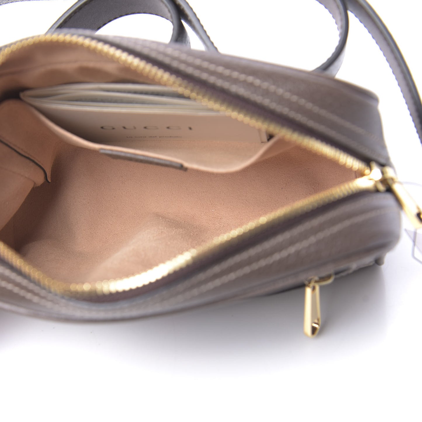 GG Supreme Monogram Web Small Ophidia Belt Bag 75 30 Dark Brown