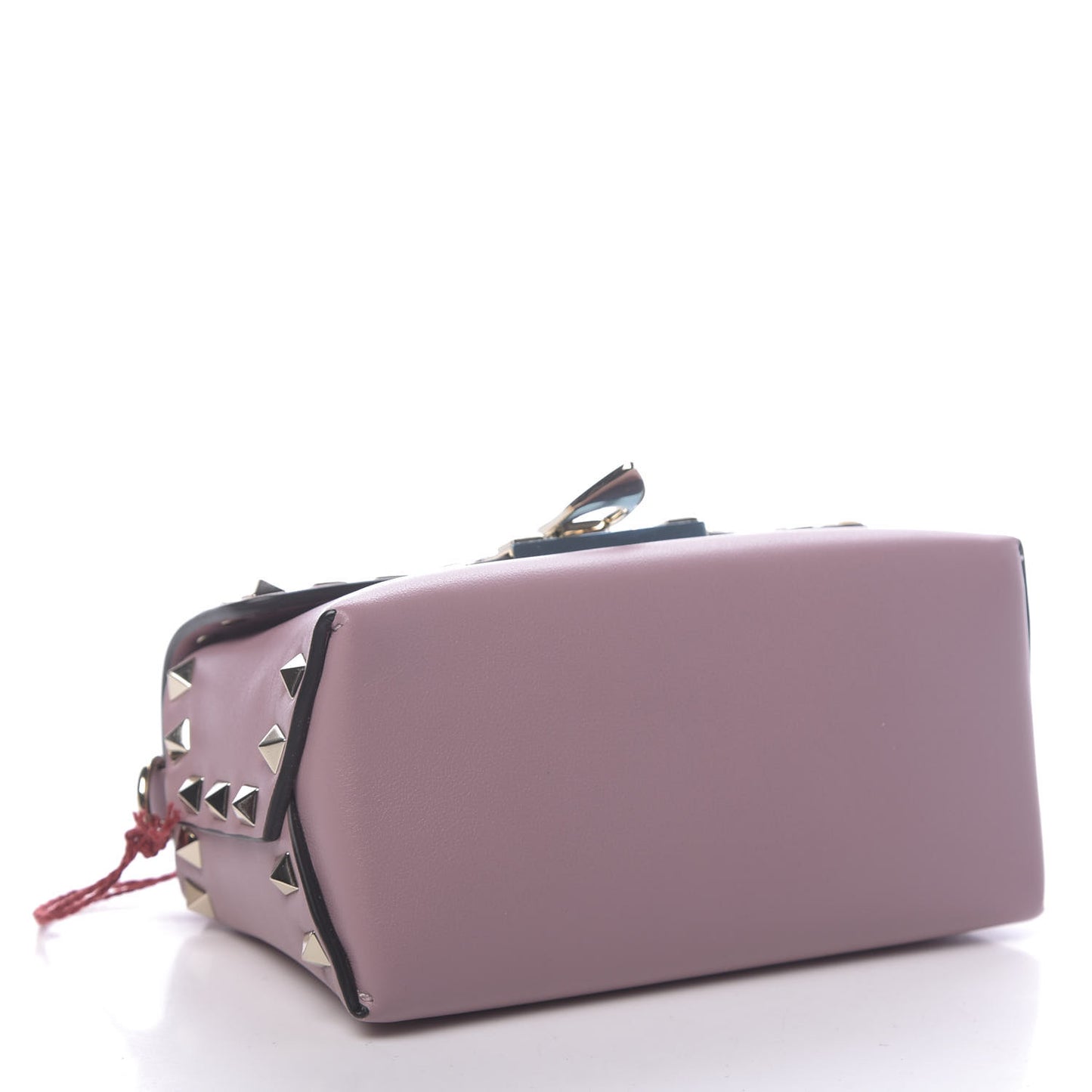 Vitello Mini Rockstud Crossbody Bag Lipstick