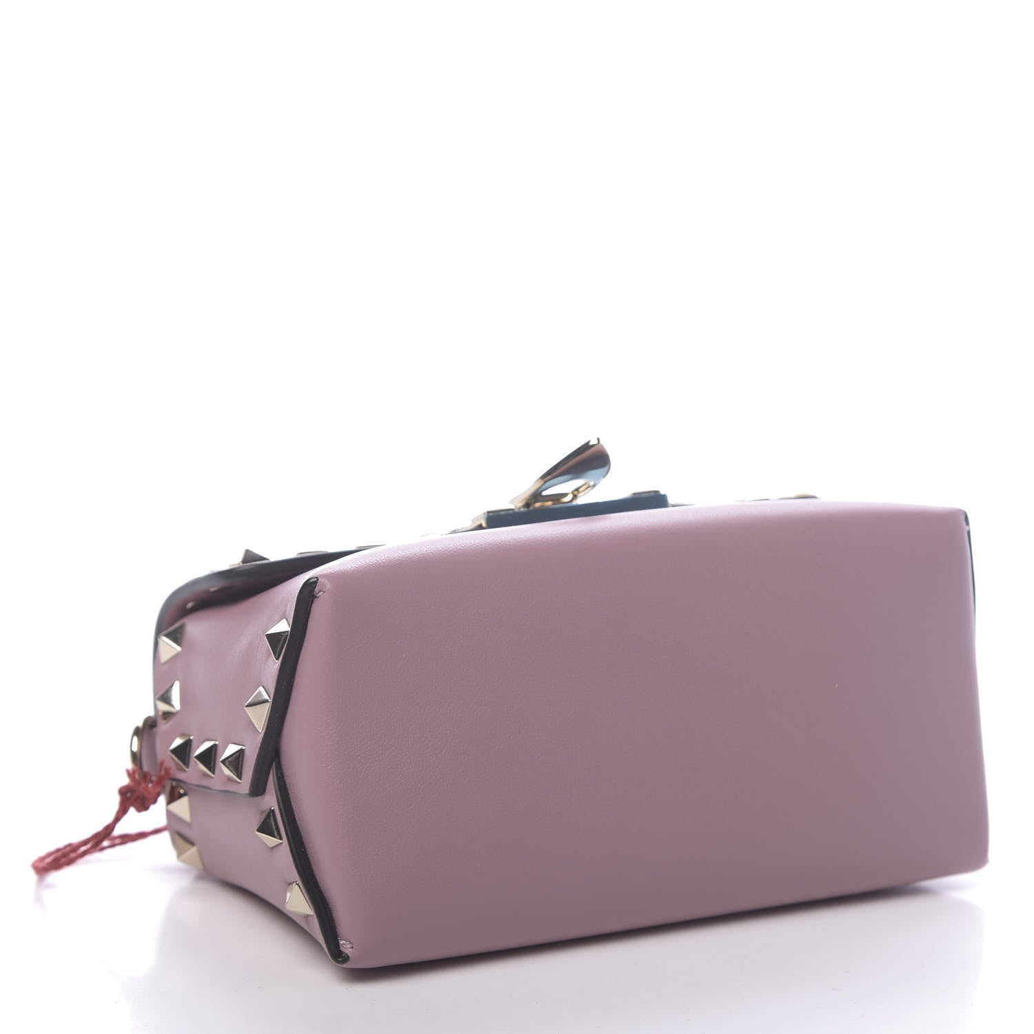 Valentino Garavani Vitello Mini Rockstud Crossbody Bag Lipstick 4 of 9