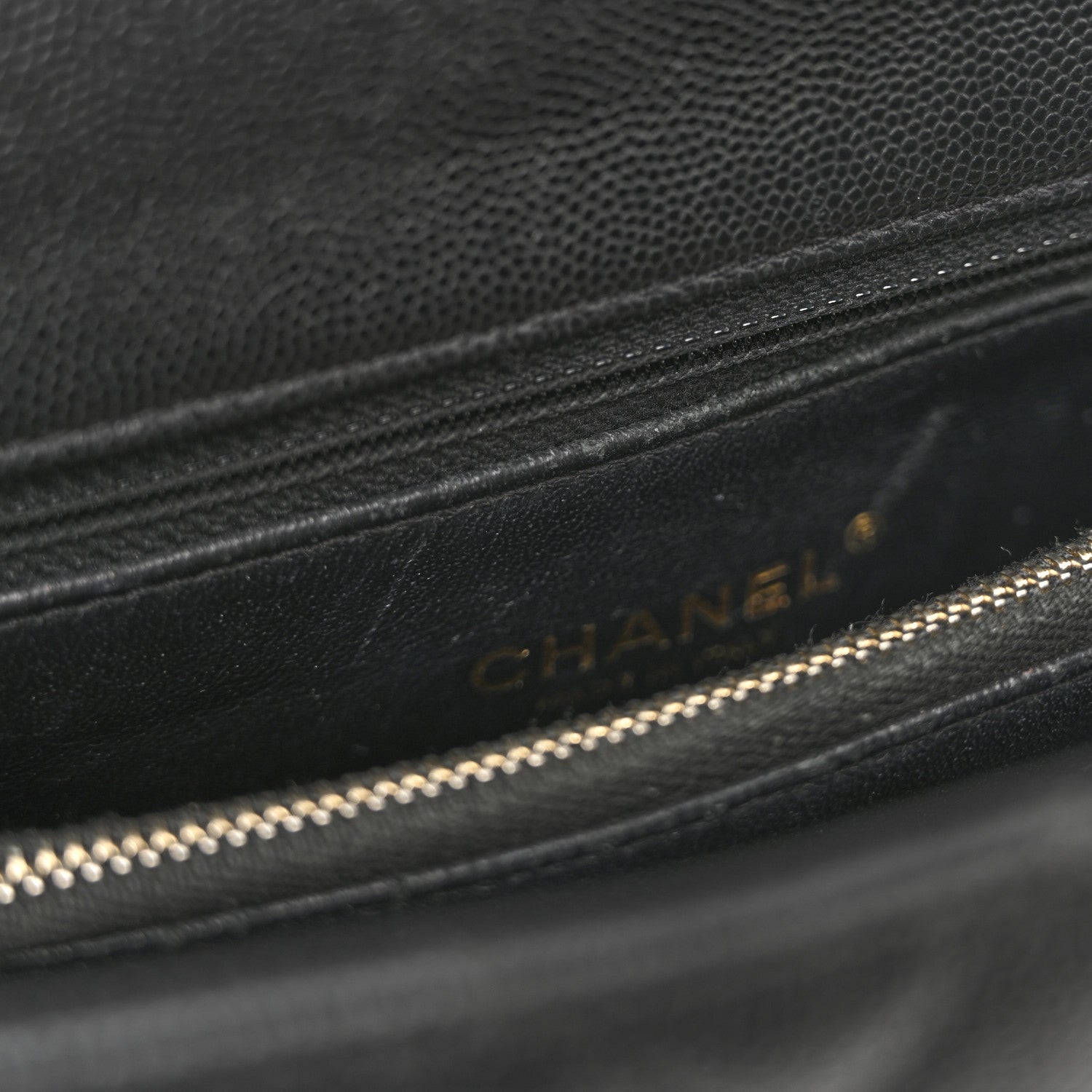 Chanel Caviar Lizard Quilted Small Coco Handle Flap Black 1771777