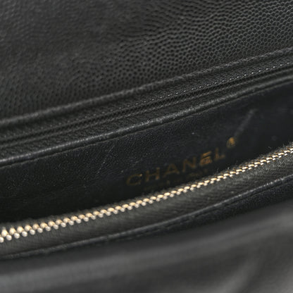 Chanel Caviar Lizard Quilted Small Coco Handle Flap Black 17 of 17