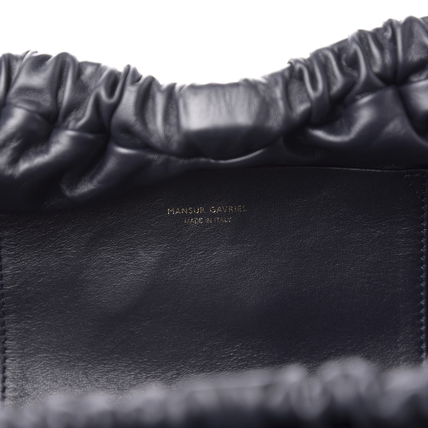 Mansur Gavriel Lambskin Cloud Clutch Black 6 of 9