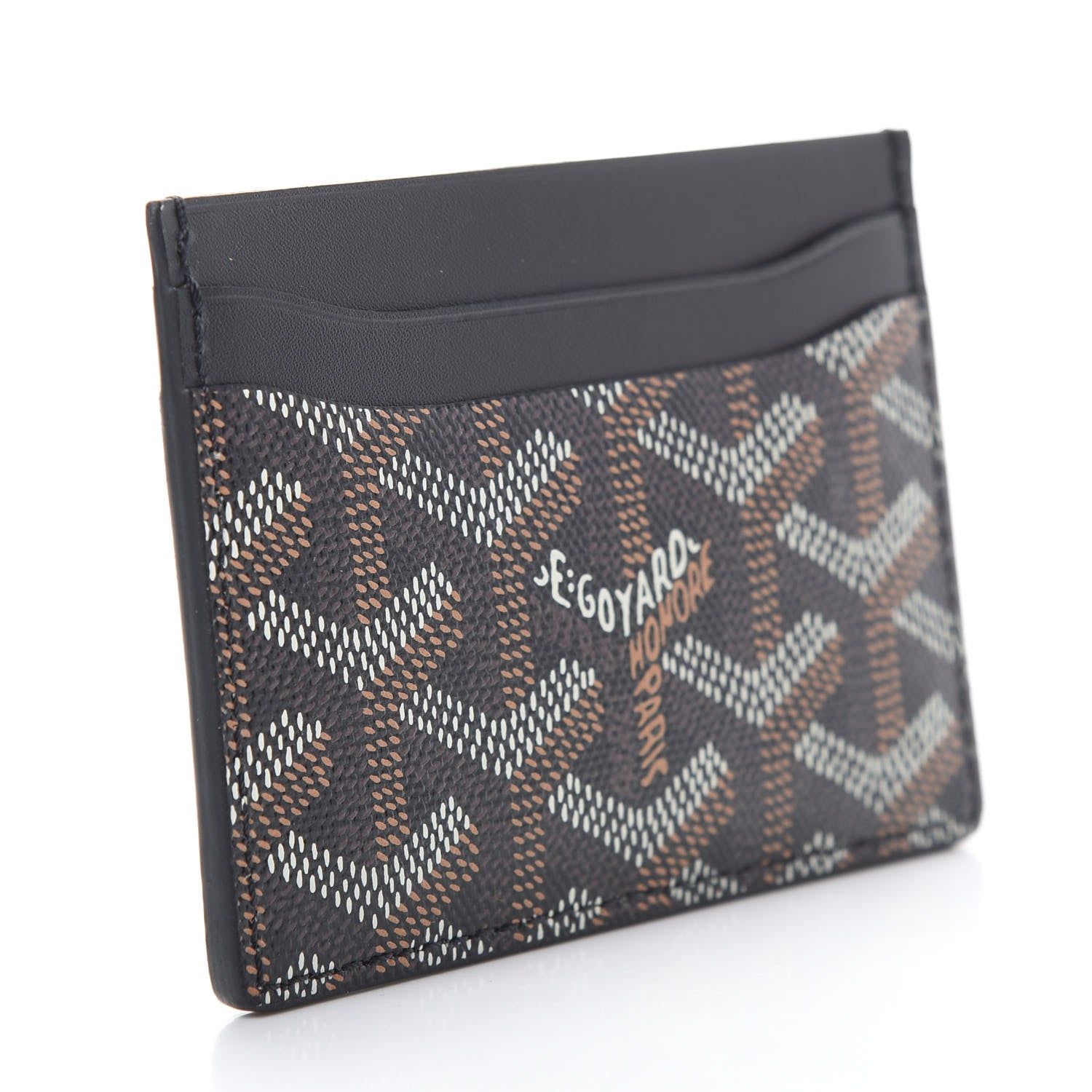Goyard Goyardine Saint Sulpice Card Holder Black 3 of 8