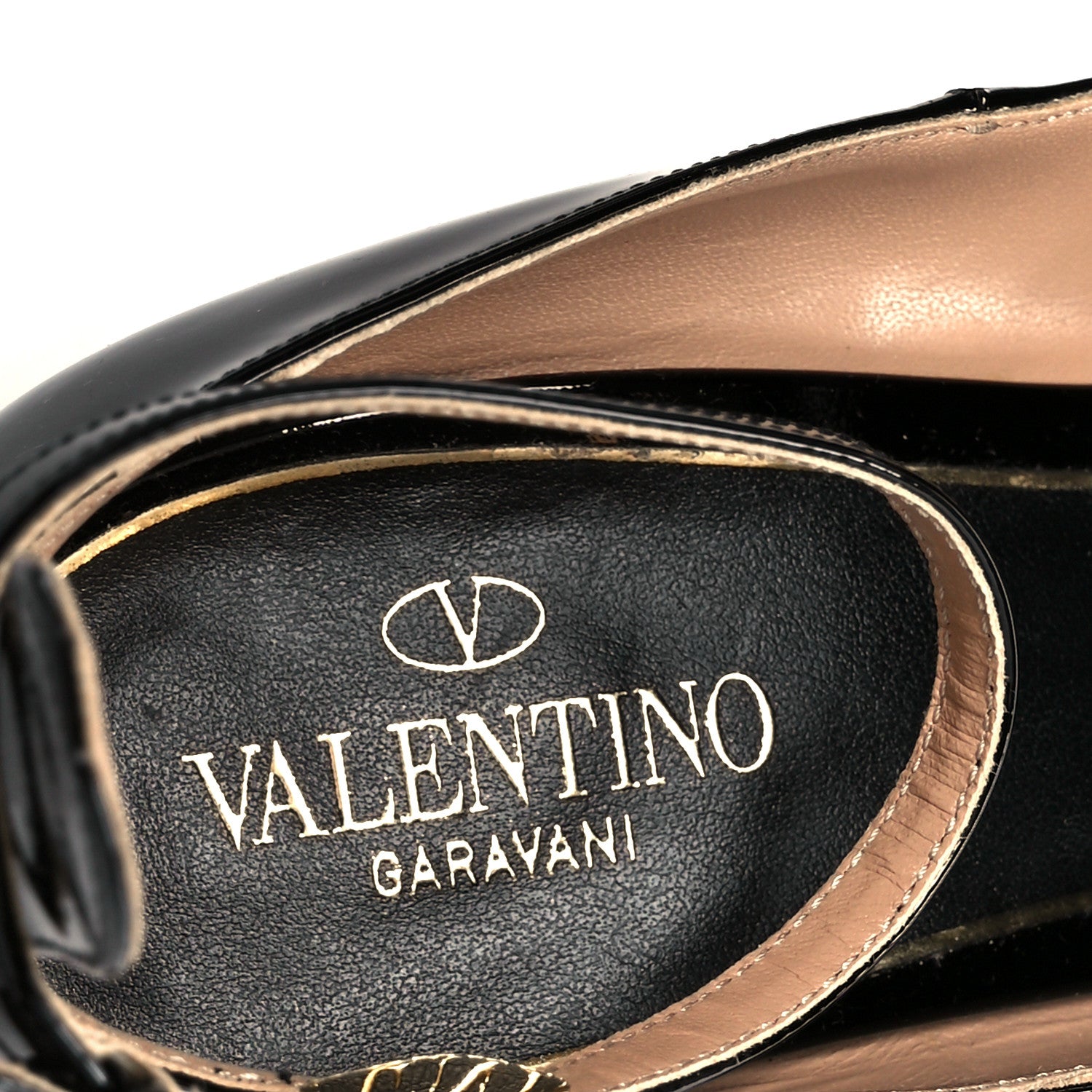 Valentino Garavani Patent Tan-Go 55/155mm Platform Sandals 39.5