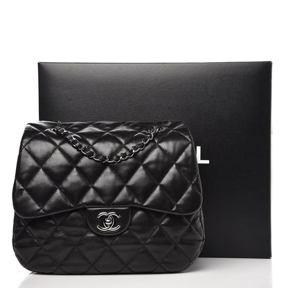 Chanel Lambskin Quilted 3 Large Flap Black 8 of 8