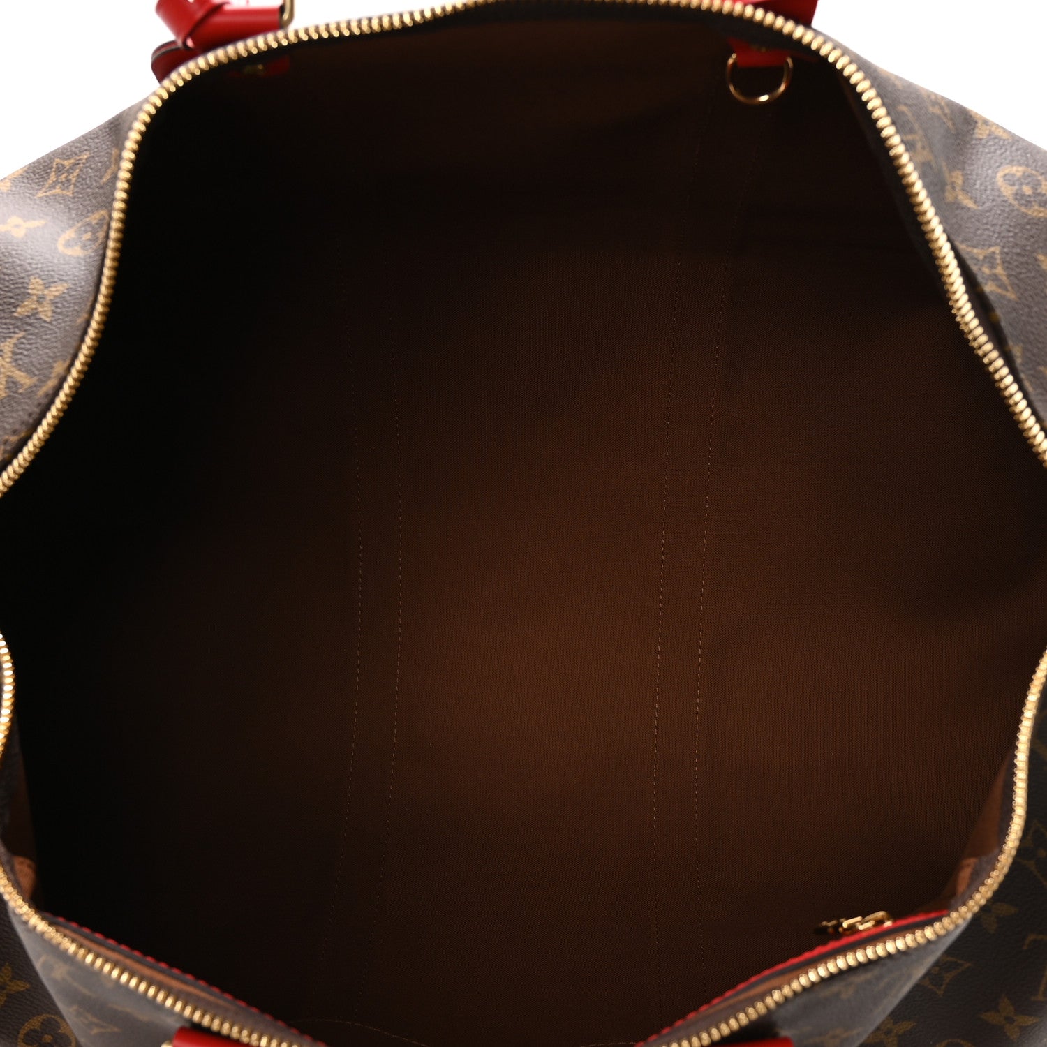 Louis Vuitton Calfskin Monogram Keepall Bandouliere 50 Coquelicot 4 of 8