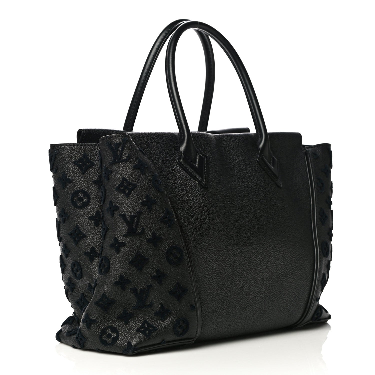 Louis Vuitton Veau Cachemire Tote W PM Black 2 of 18