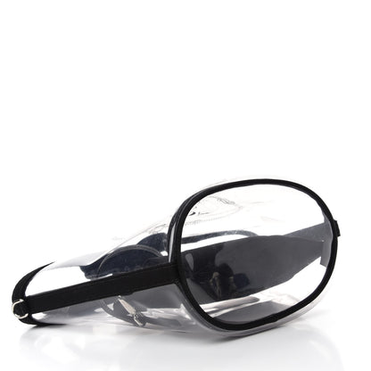 Prada Plexiglass Canapa Small Shopper Tote Black 4 of 11