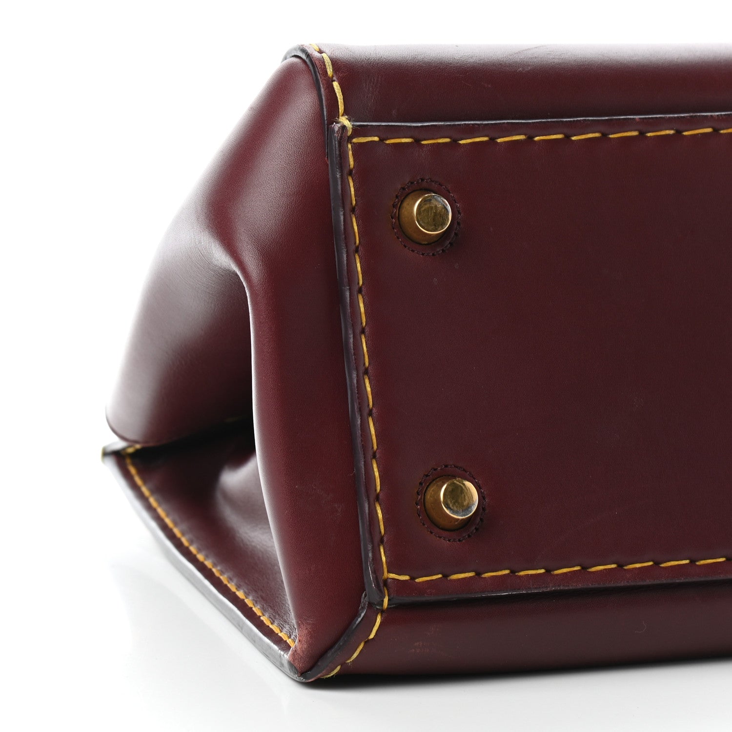 Celine Smooth Calfskin Small Edge Shoulder Bag Burgundy 7 of 8