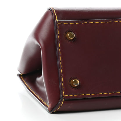 Celine Smooth Calfskin Small Edge Shoulder Bag Burgundy 7 of 8