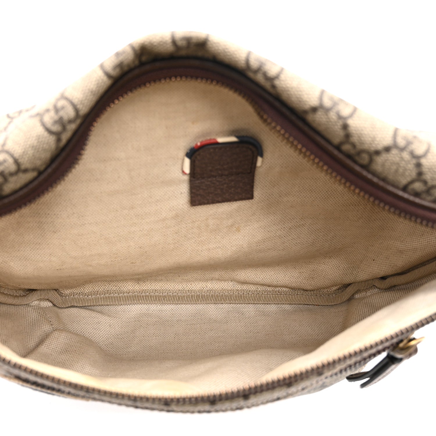 Gucci GG Supreme Monogram Courrier Belt Bag  Beige New Acero 5 of 11