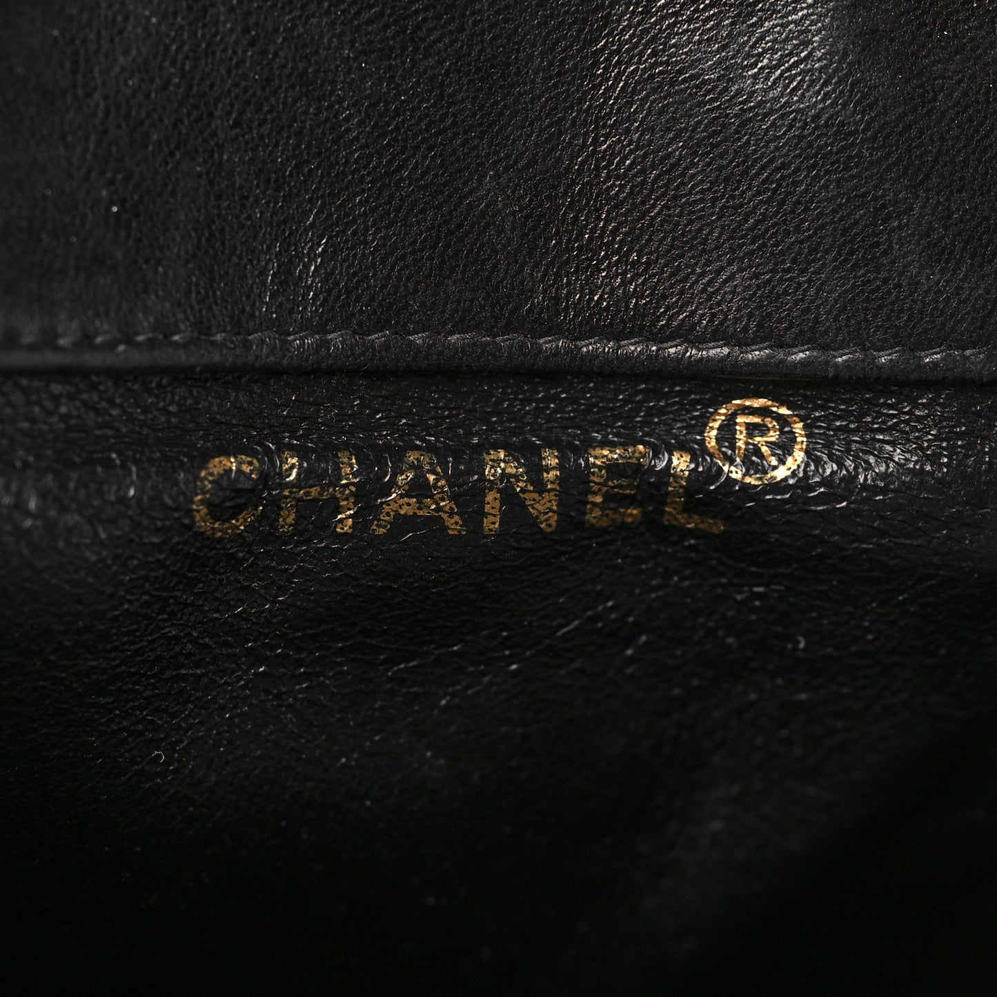 Lambskin Quilted Drawstring Backpack Black